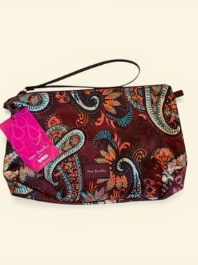 Vera Bradley x Totes Paisley Jamboree Travel Cosmetic Pouch NWT